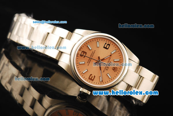 Rolex Air King Automatic Movement ETA Coating Case and Orange Dial and Steel Strap - Click Image to Close